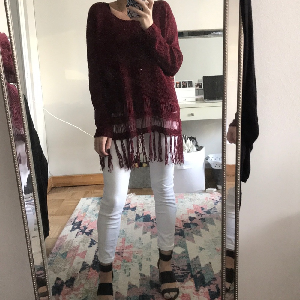 Red sweater